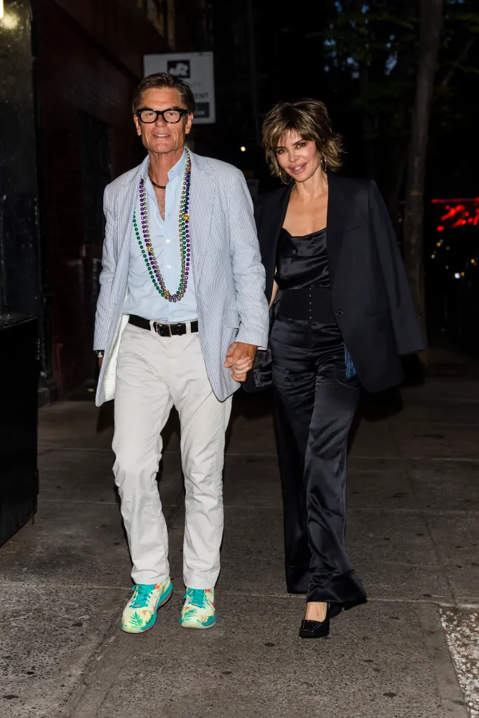 Harry Hamlin and Lisa Rinna attend Amelia Hamlin's 21st Birthday party.