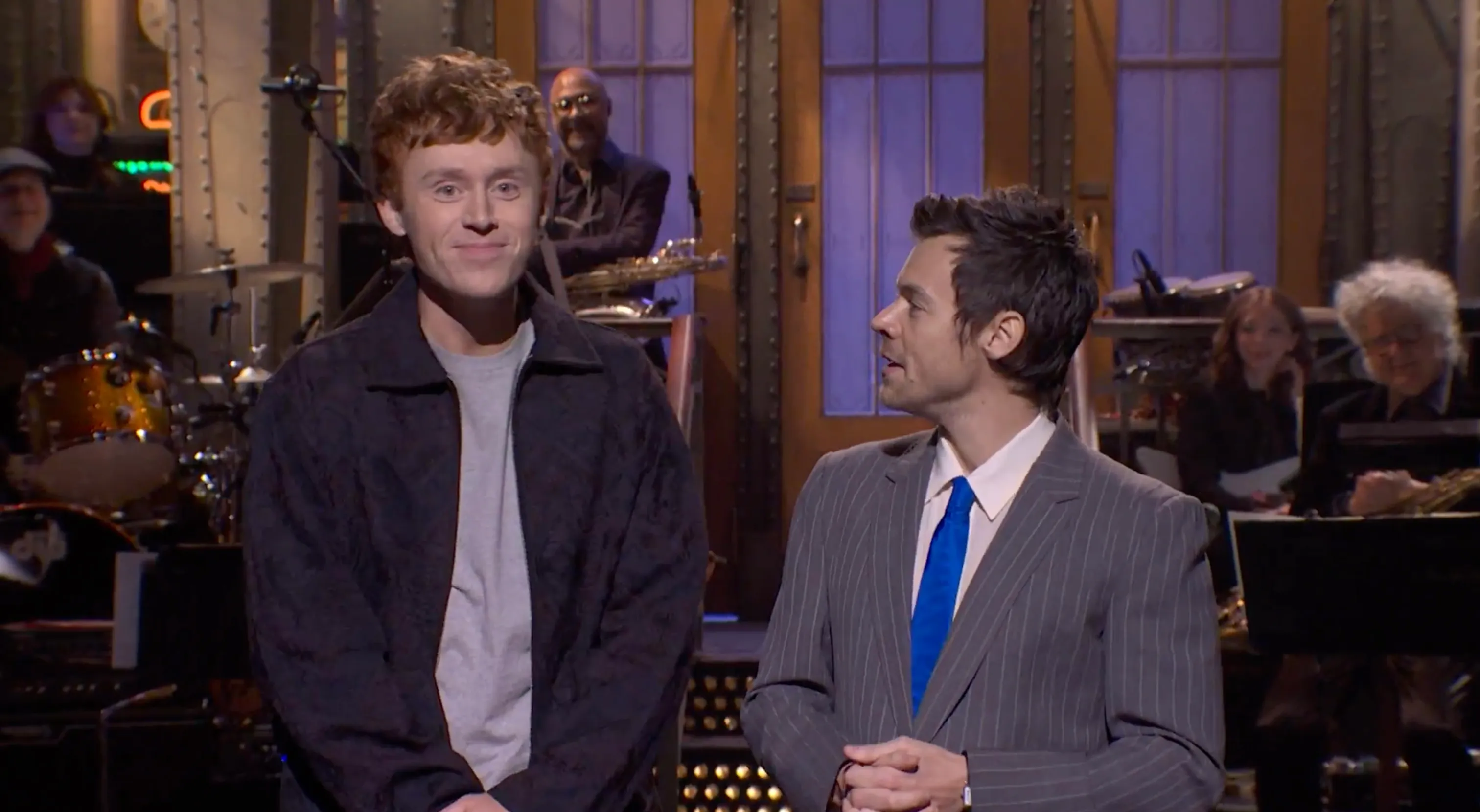 Harry Styles performing on SNL.
