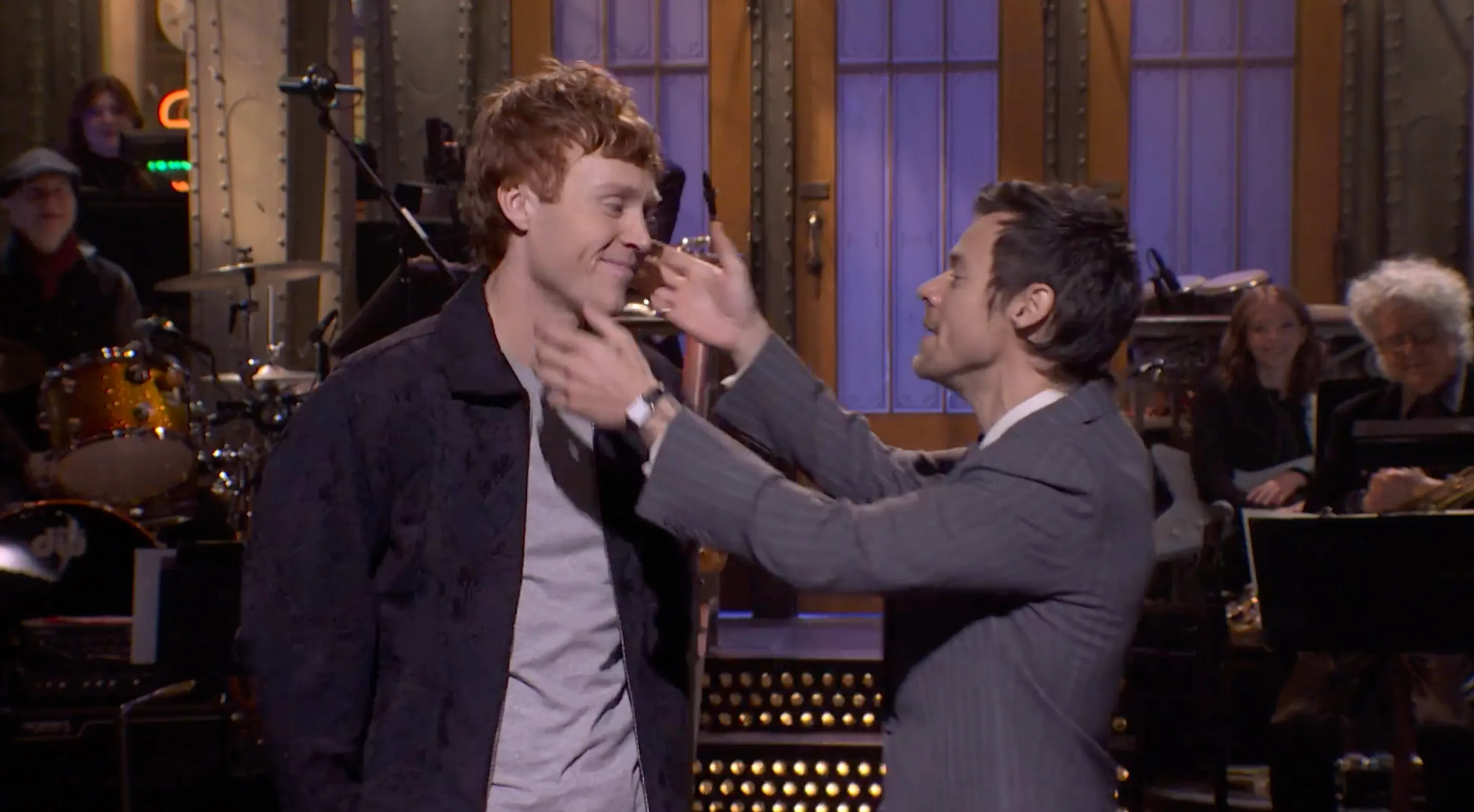 Harry Styles and a comedian on SNL.