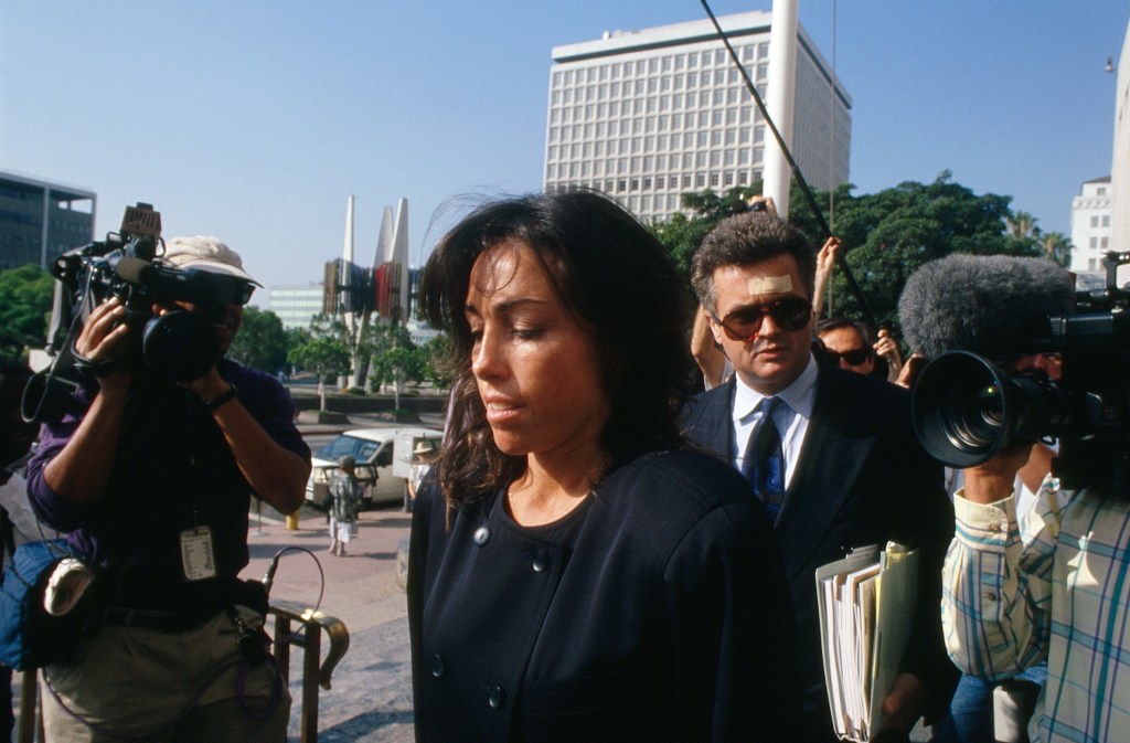 Fleiss, 29, arrives at Los Angeles Federal Courthouse on Federal charges, June 30, 1995 in Los Angeles, California.