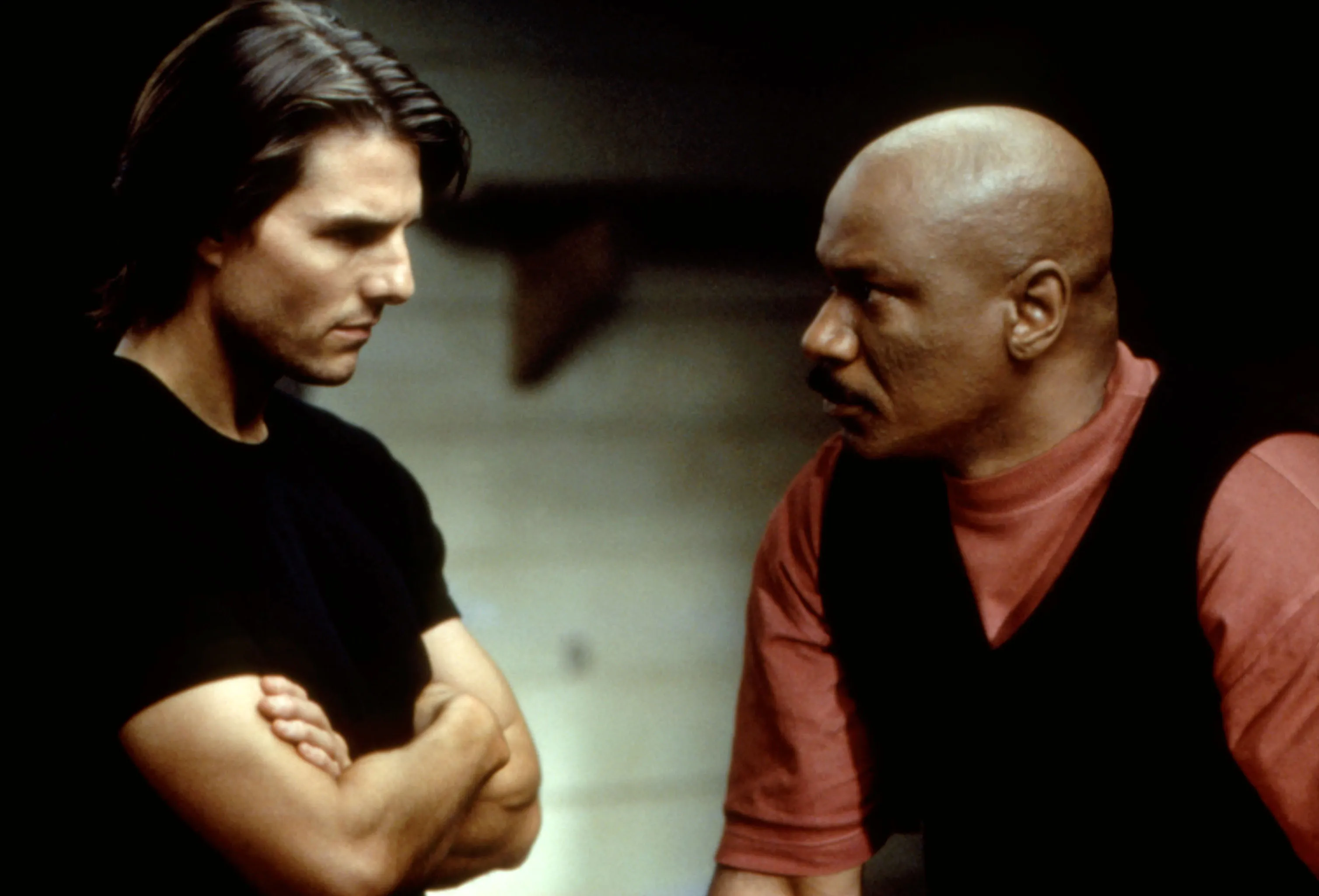 Tom Cruise and Rhames in a scene from 