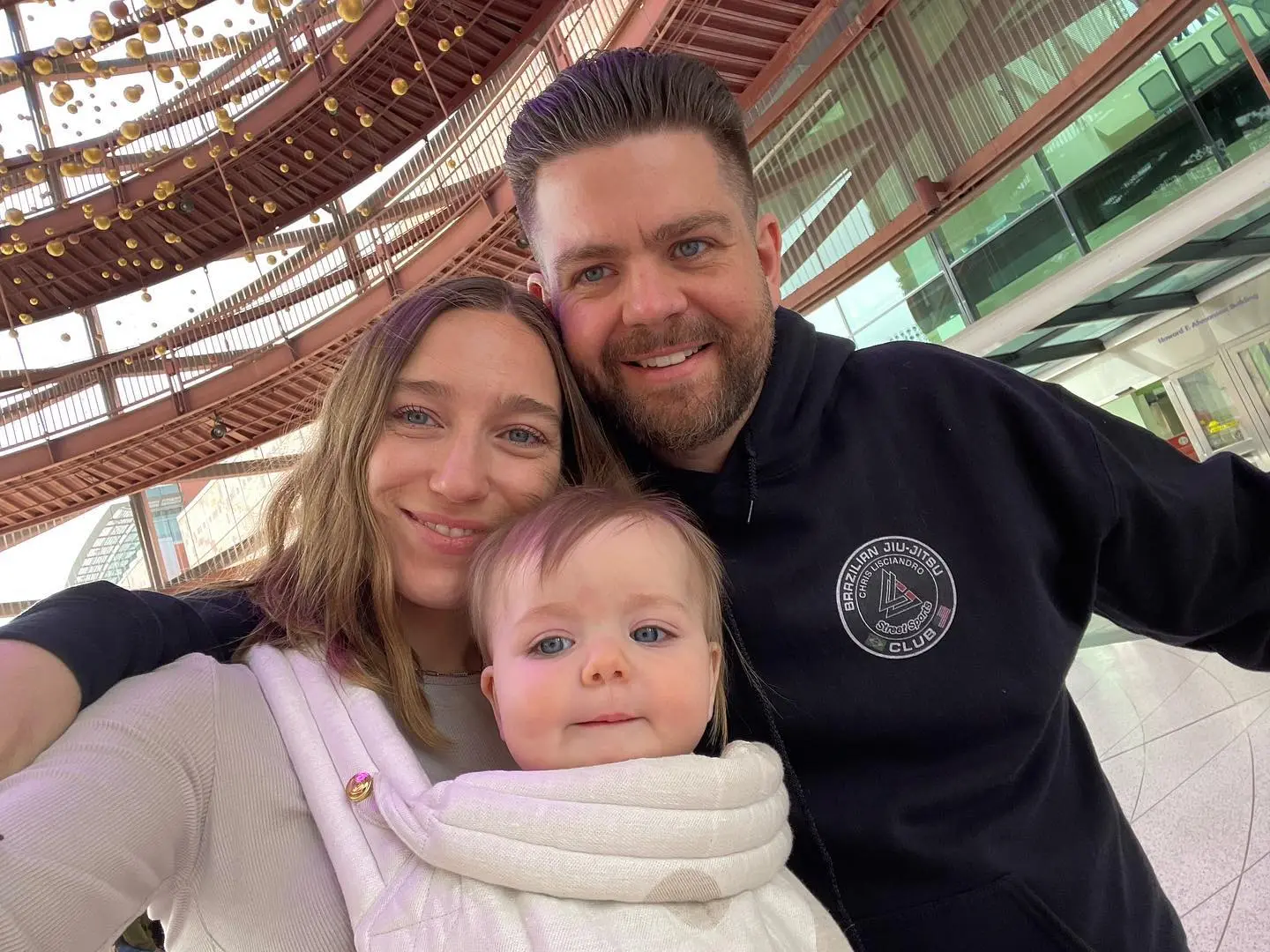 Jack Osbourne with his wife Aree and daughter Maple.