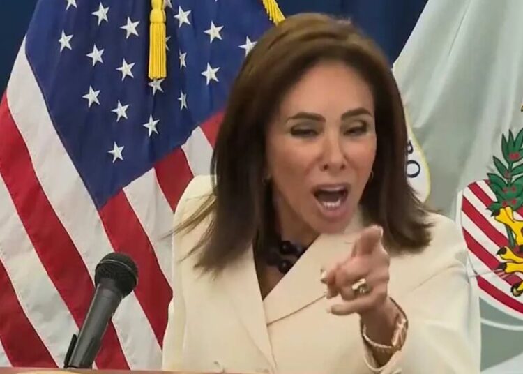 ‘Cut it out!’ Jeanine Pirro comes unglued over questions about low conviction rates