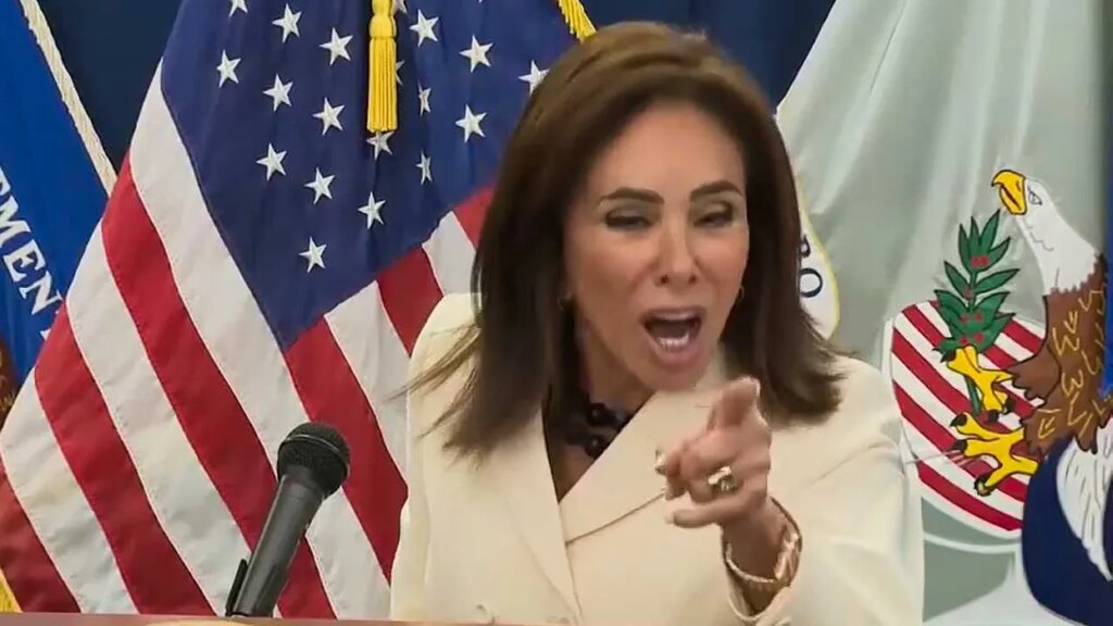 ‘Cut it out!’ Jeanine Pirro comes unglued over questions about low conviction rates
