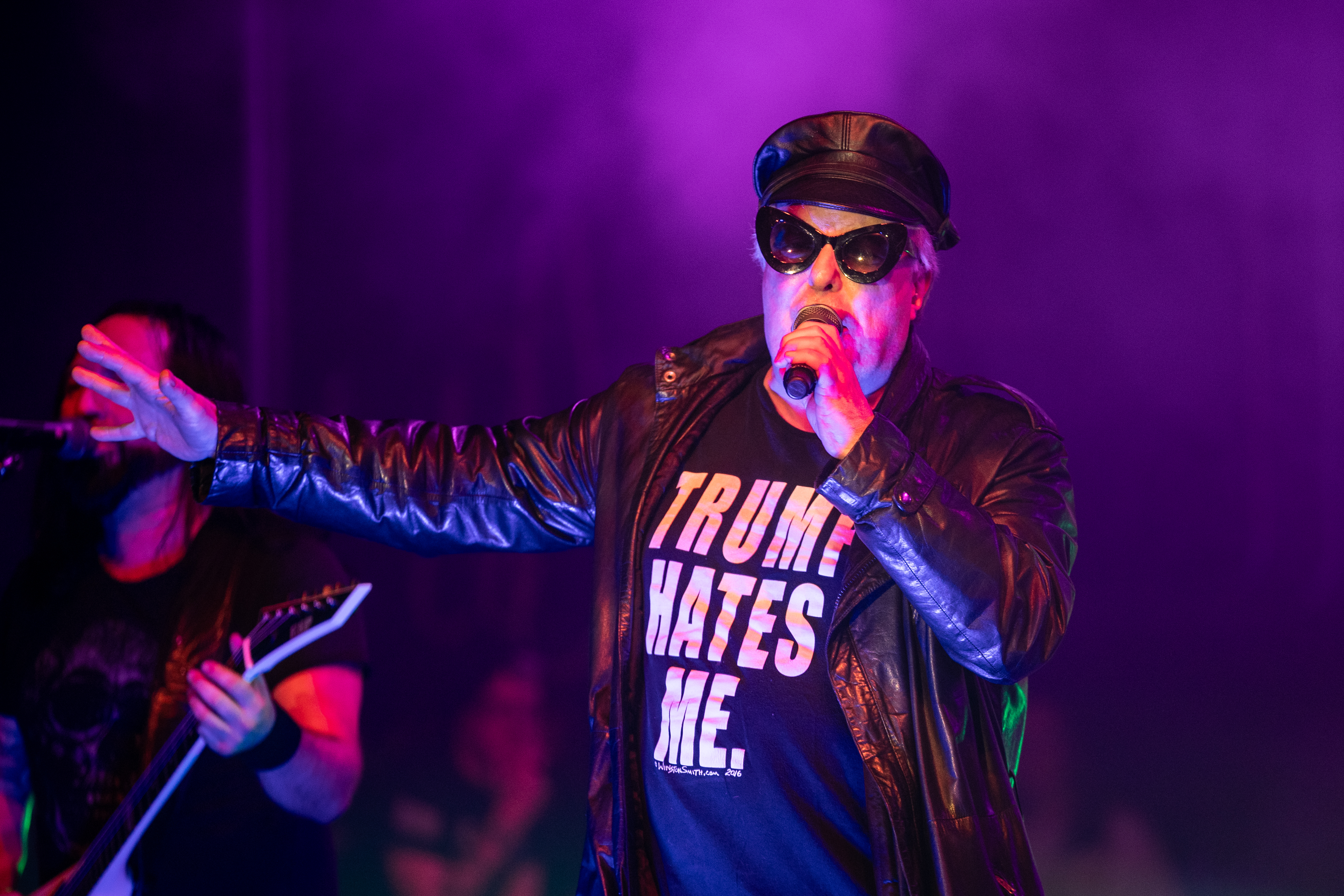 Jello Biafra performing with Ministry at The Warfield.