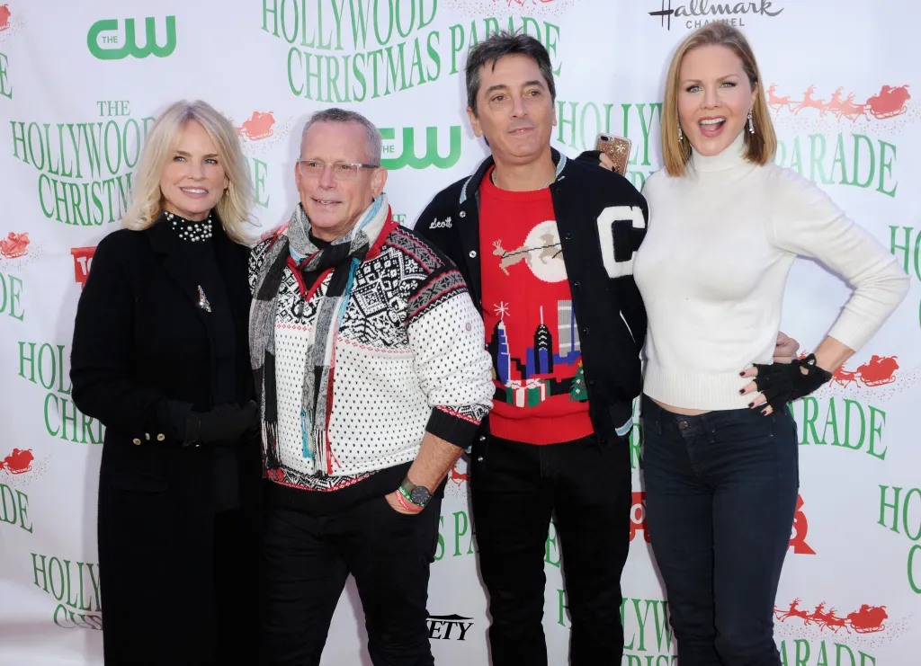 Jennifer Runyon Corman, Willie Ames, Scott Baio, and Josie Davis at the 88th Annual Hollywood Christmas Parade.