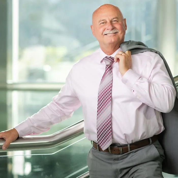 Jerry P. Dyer, City of Fresno's 26th Mayor, smiling and looking at the viewer.