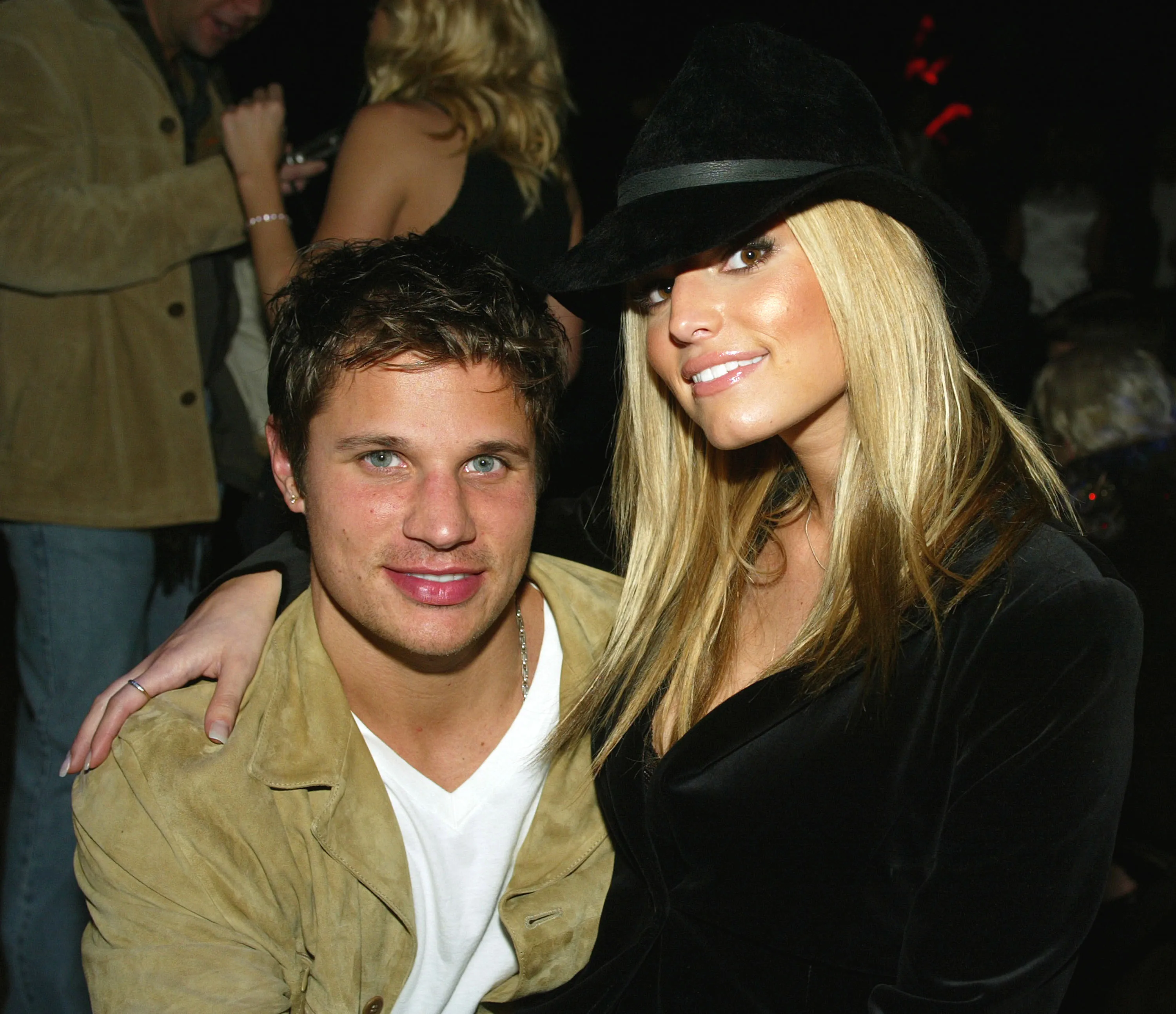 Nick Lachey and Jessica Simpson.