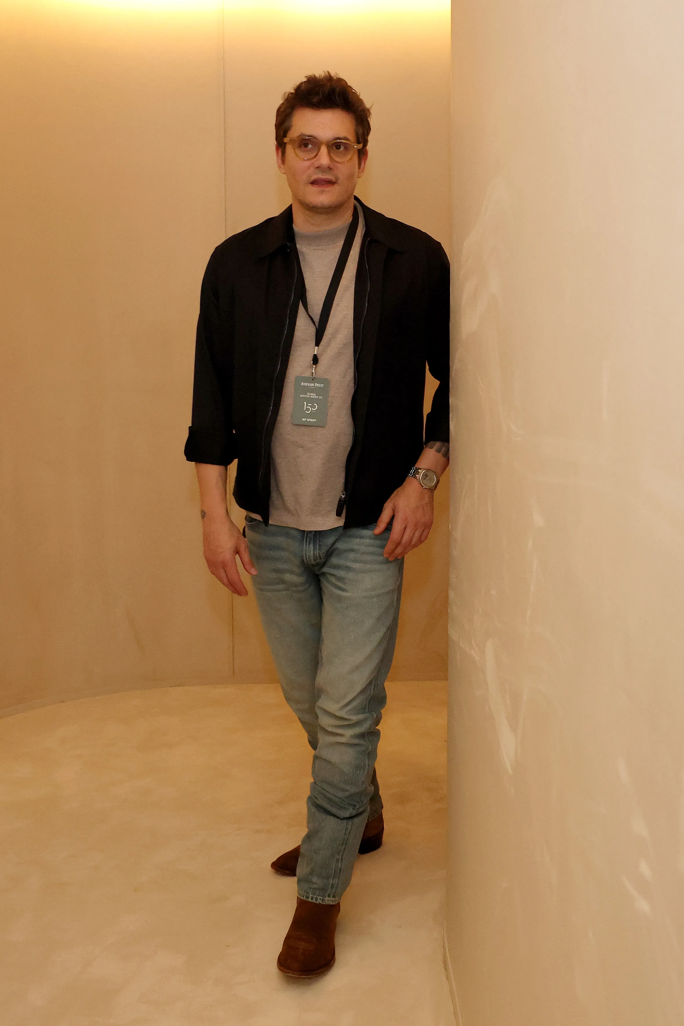 John Mayer at the Audemars Piguet pavilion during Dubai Watch Week.
