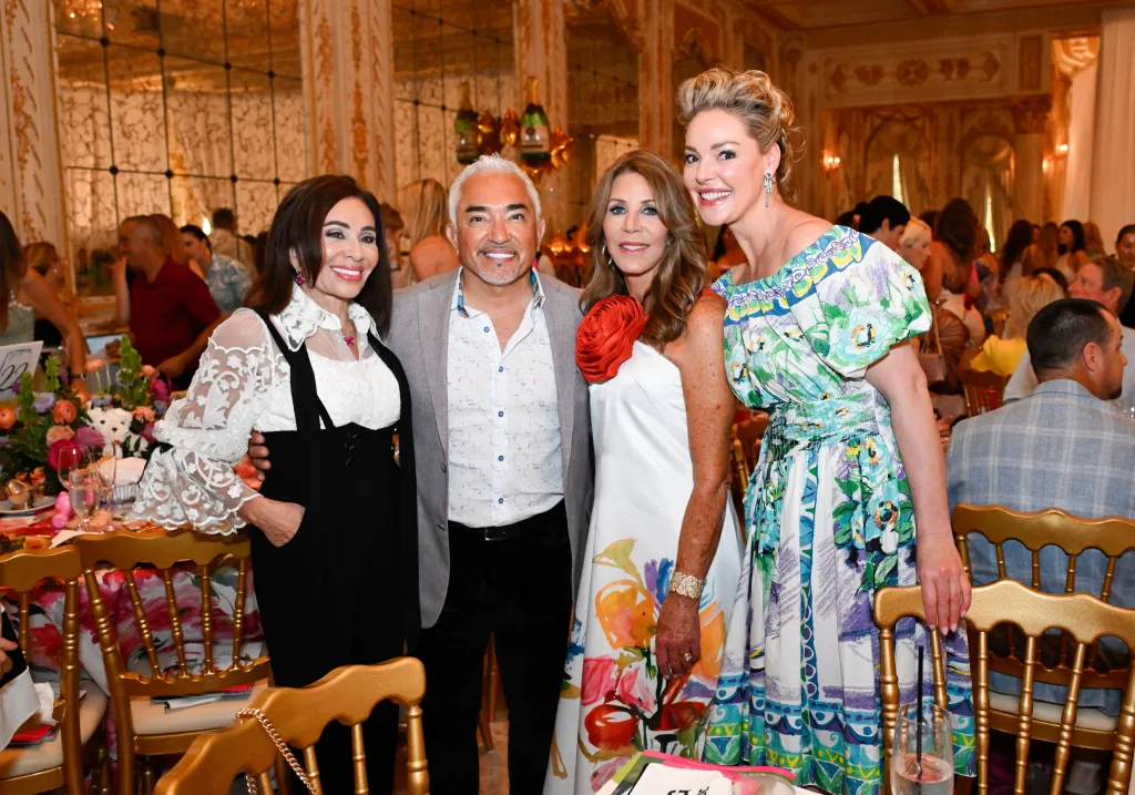 Judge Jeanine Pirro, Cesar Millan, Lauree Simmons, and Katherine Heigl at a charity event.