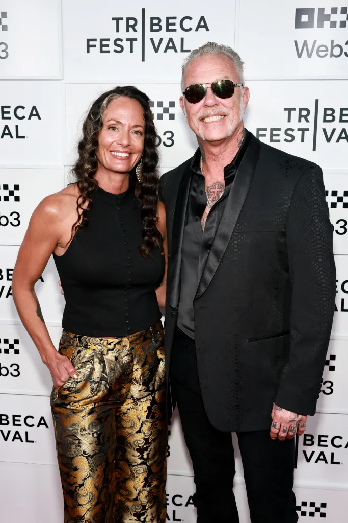 Adriana Gillett and James Hetfield at the 