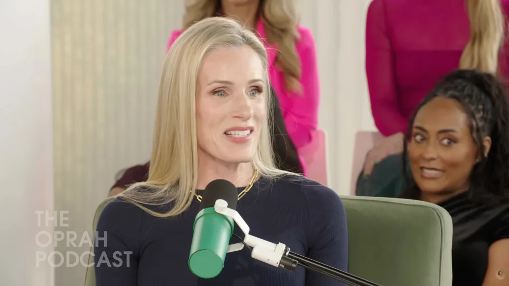 Kristin Cabot speaking on The Oprah Podcast.