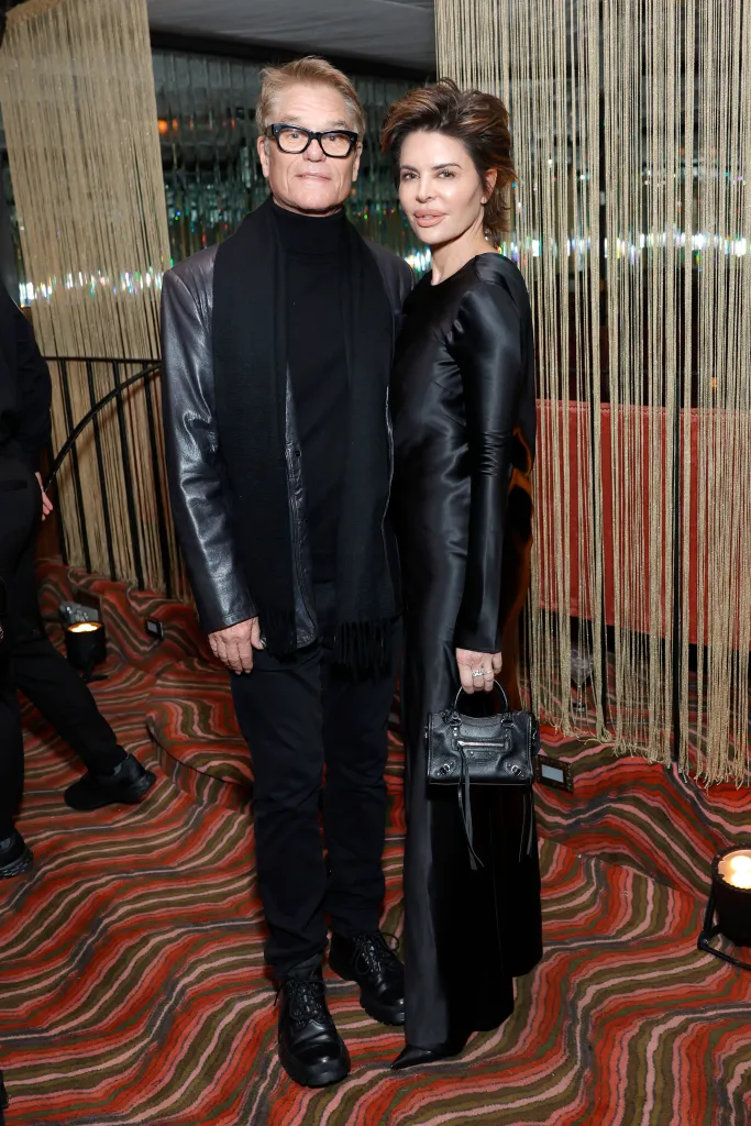 Harry Hamlin and Lisa Rinna at an awards season event.
