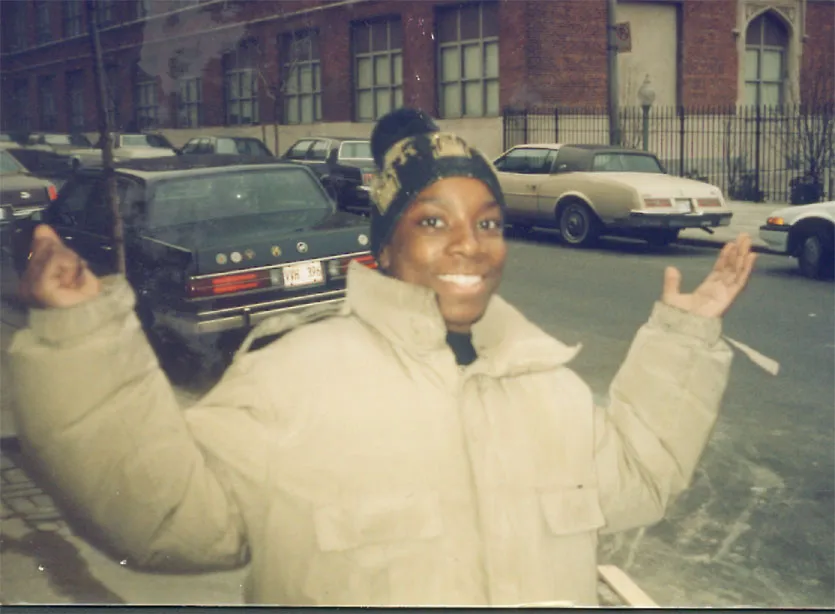 A man in a white puffy coat