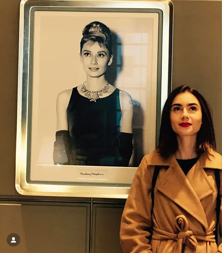 Lily Collins has been open about her admiration for Audrey Hepburn over the years. (