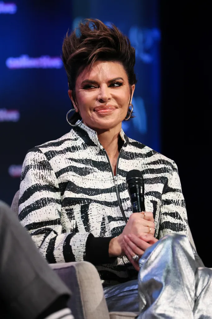 Lisa Rinna speaking during an 