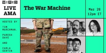 Join Our Next Livestream: The War Machine