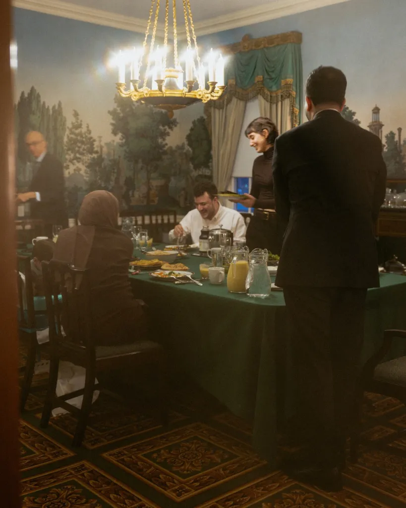Mahmoud Khalil attends a dinner at Gracie Mansion held by Mayor Zohran Mamdani