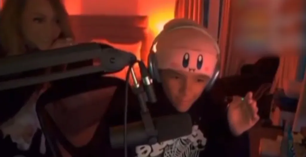 Mariah Carey surprising her son on his Twitch livestream.