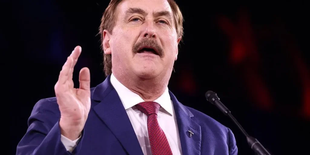 Mike Lindell pleads as he’s served legal papers live on air at CPAC: ‘Please, we’re on TV’