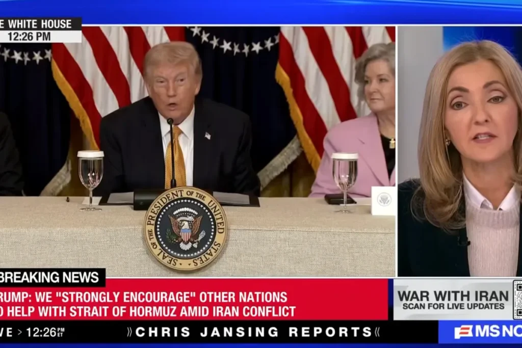 Trump cut off mid-ramble as MS NOW’s Chris Jansing despairs over claims