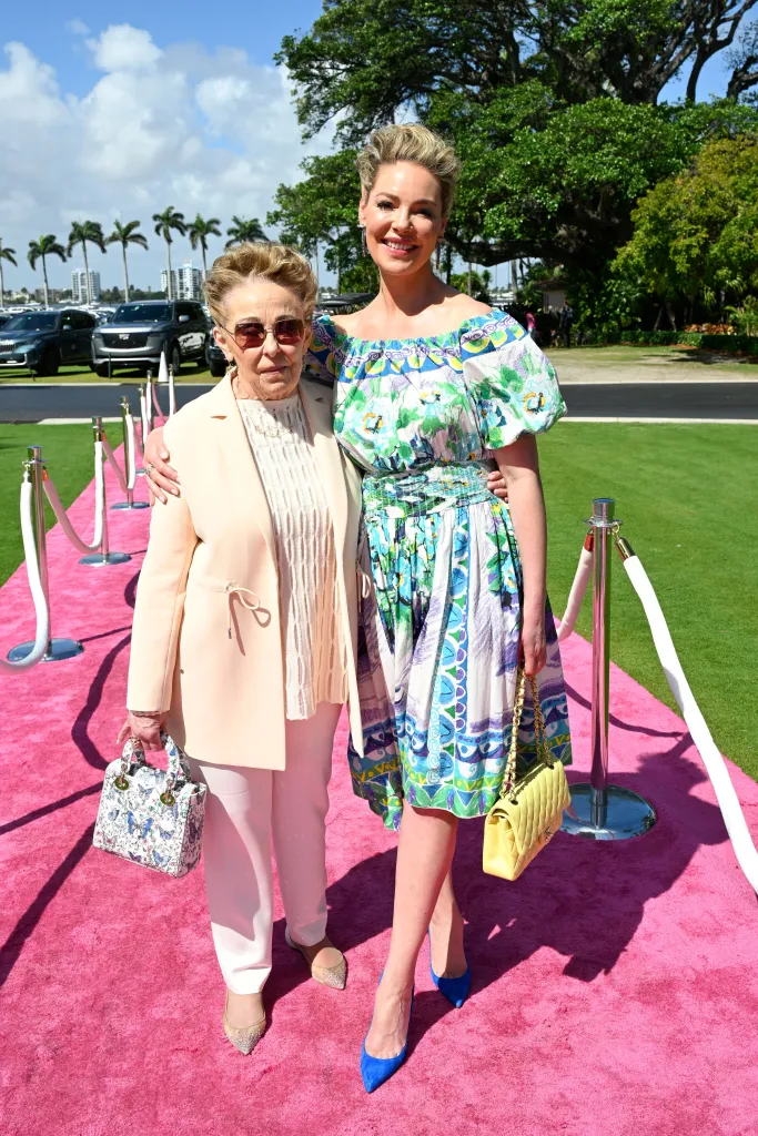 Nancy Heigl and Katherine Heigl attend the Wine, Women & Shoes Event at Mar-a-Lago Benefiting Big Dog Ranch Rescue.