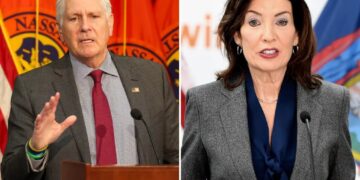 Nassau County’s Blakeman takes shot at foe Hochul, touts pro-ICE stance in annual address