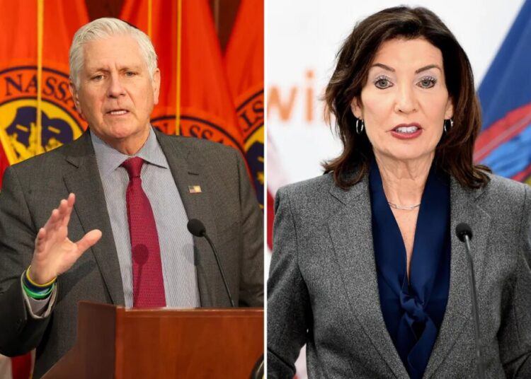 Nassau County’s Blakeman takes shot at foe Hochul, touts pro-ICE stance in annual address