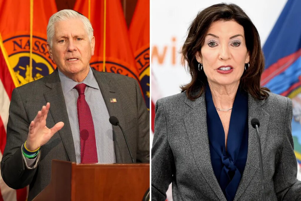 Nassau County’s Blakeman takes shot at foe Hochul, touts pro-ICE stance in annual address