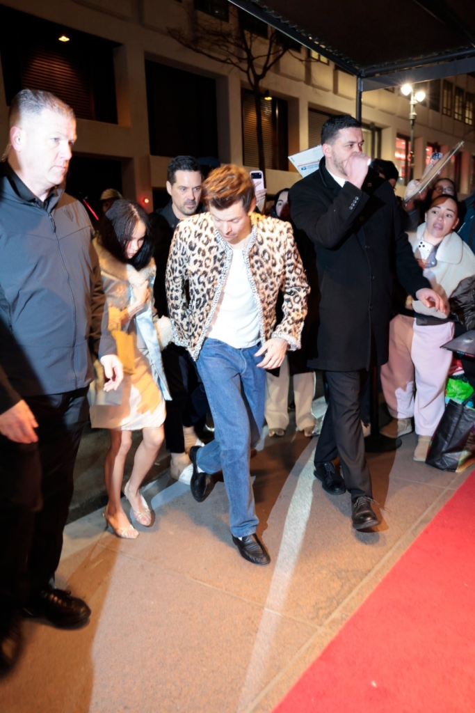 Harry Styles attending the SNL afterparty in New York City.