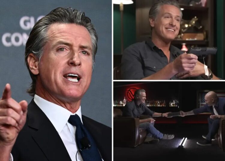 Why Gavin Newsom’s own gun laws complicate his ‘fabulous’ gift from podcaster Shawn Ryan