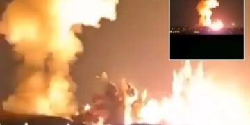 Trump posts video of massive blast in Iranian city housing regime’s uranium stockpiles 