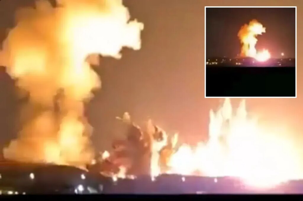 Trump posts video of massive blast in Iranian city housing regime’s uranium stockpiles 