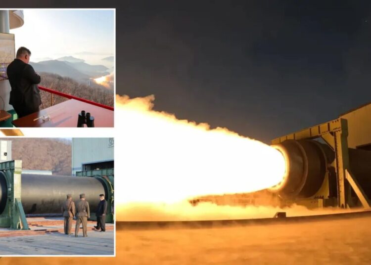 North Korea conducts engine test for missile capable of targeting US mainland