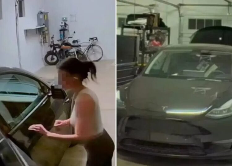 Woman vandalizes ex-boyfriend’s Tesla in ‘petty’ act after bad split