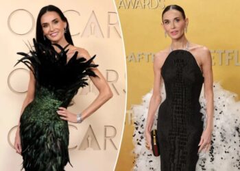 The worrying truth behind Demi Moore’s extravagant Oscars dress after she shocked fans at the Actors Awards