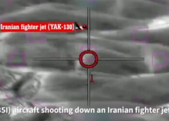 Dramatic moment Israeli F-35 stealth fighter shoots down Iranian jet in historic strike