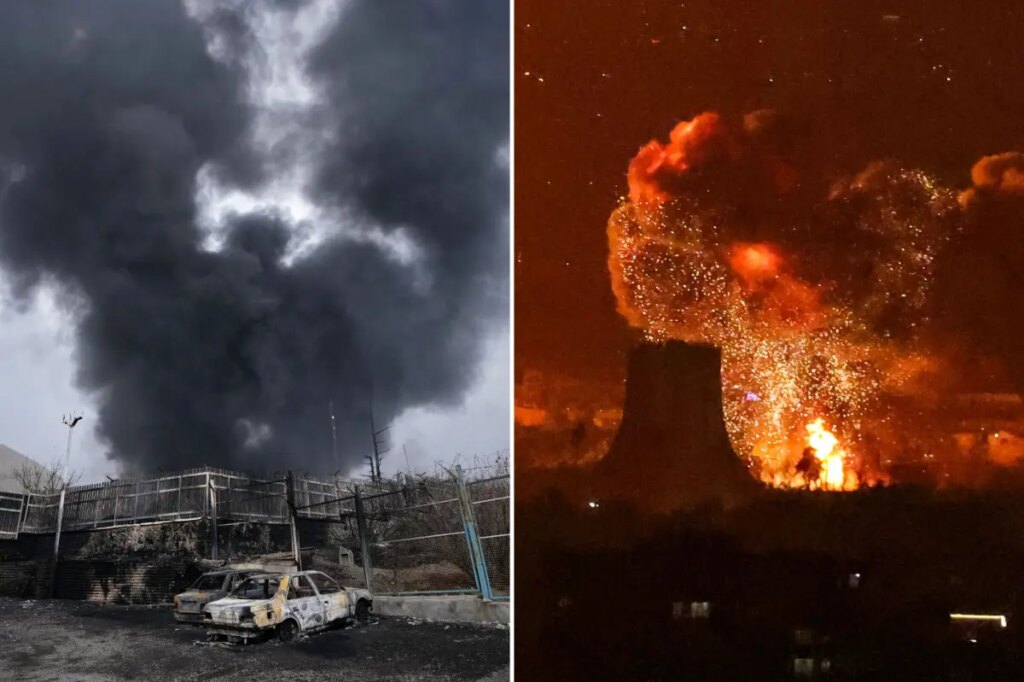 ‘Toxic’ black rain pours down on Tehran, massive fireballs fill skies following Israeli strikes on oil storage sites