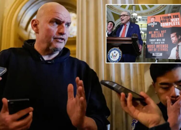 Sen. John Fetterman schools fellow Dems on Iran with Kamala Harris reminder: ‘Why can’t we support that?’