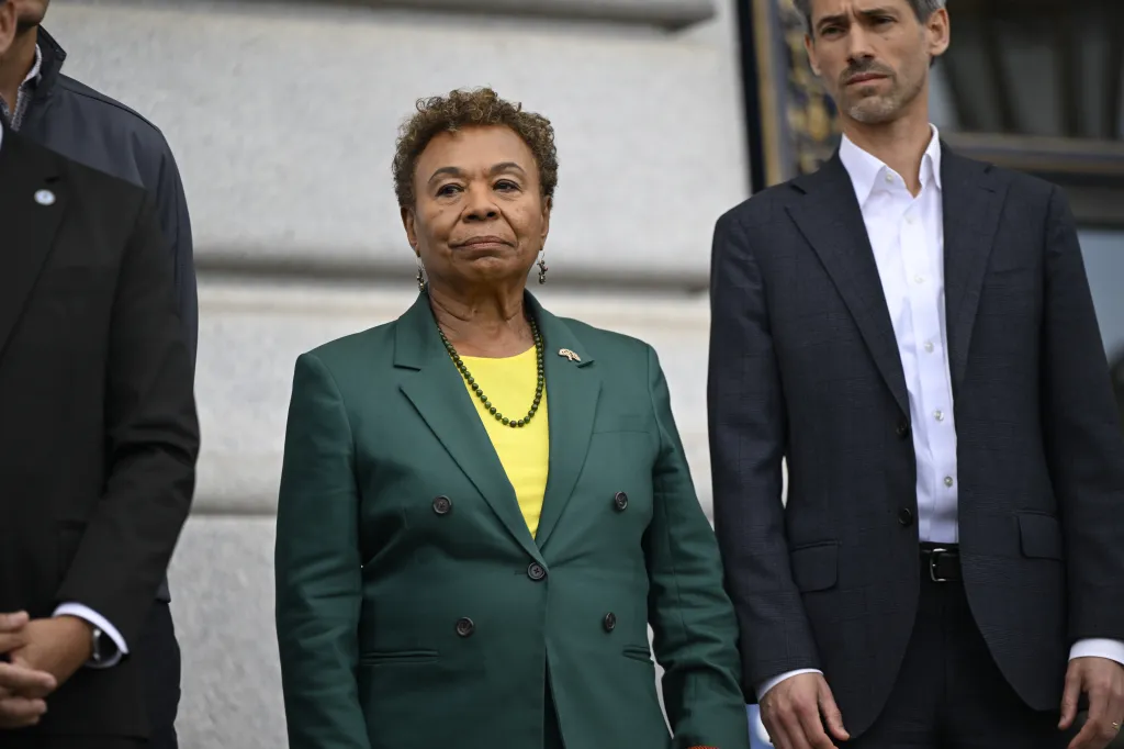 Oakland Mayor Barbara Lee attends the California Big City Mayors Summit.