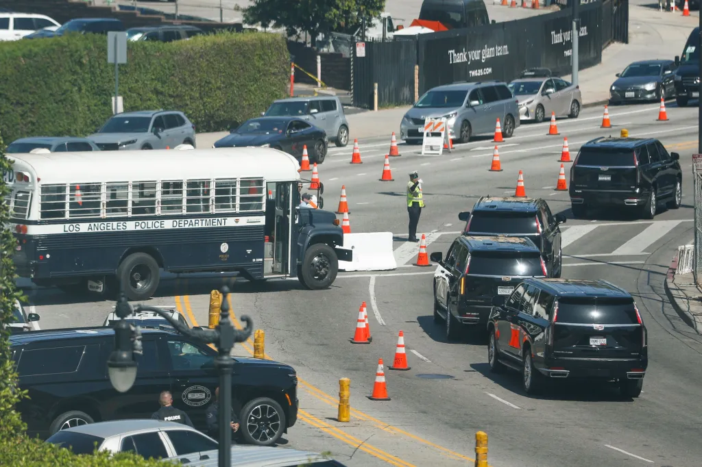 Security personnel at the 98th Academy Awards.