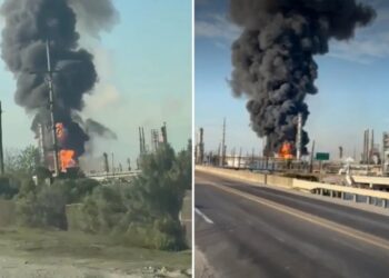 Massive explosion at crude oil refinery rocks Texas city as residents told to shelter in place