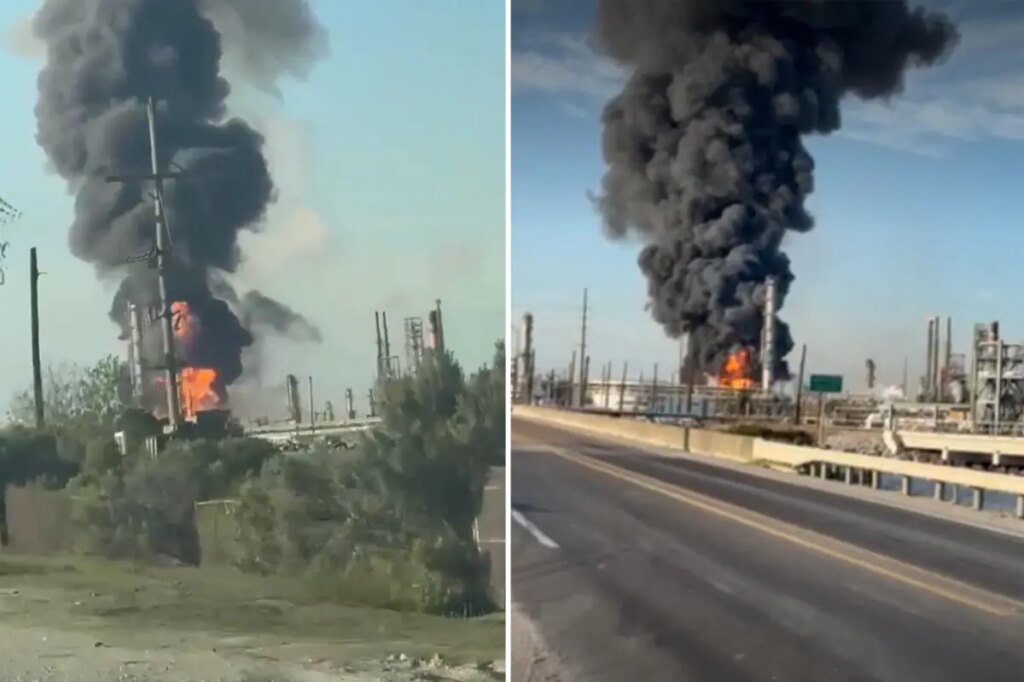 Massive explosion at crude oil refinery rocks Texas city as residents told to shelter in place