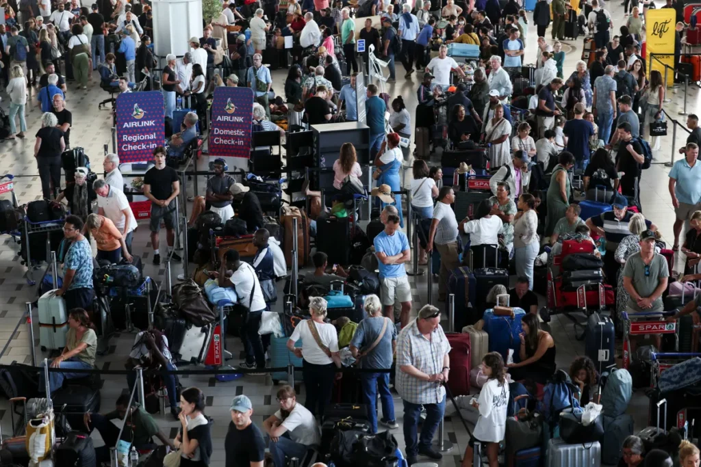 ‘Out of words’: GOP senators at wits’ end as Trump ties airport chaos to voter ID demand