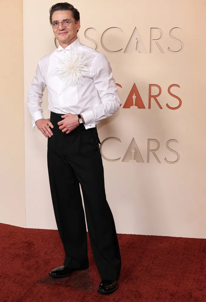 Pedro Pascal poses on the red carpet during the Oscars arrivals at the 98th Academy Awards in Hollywood.