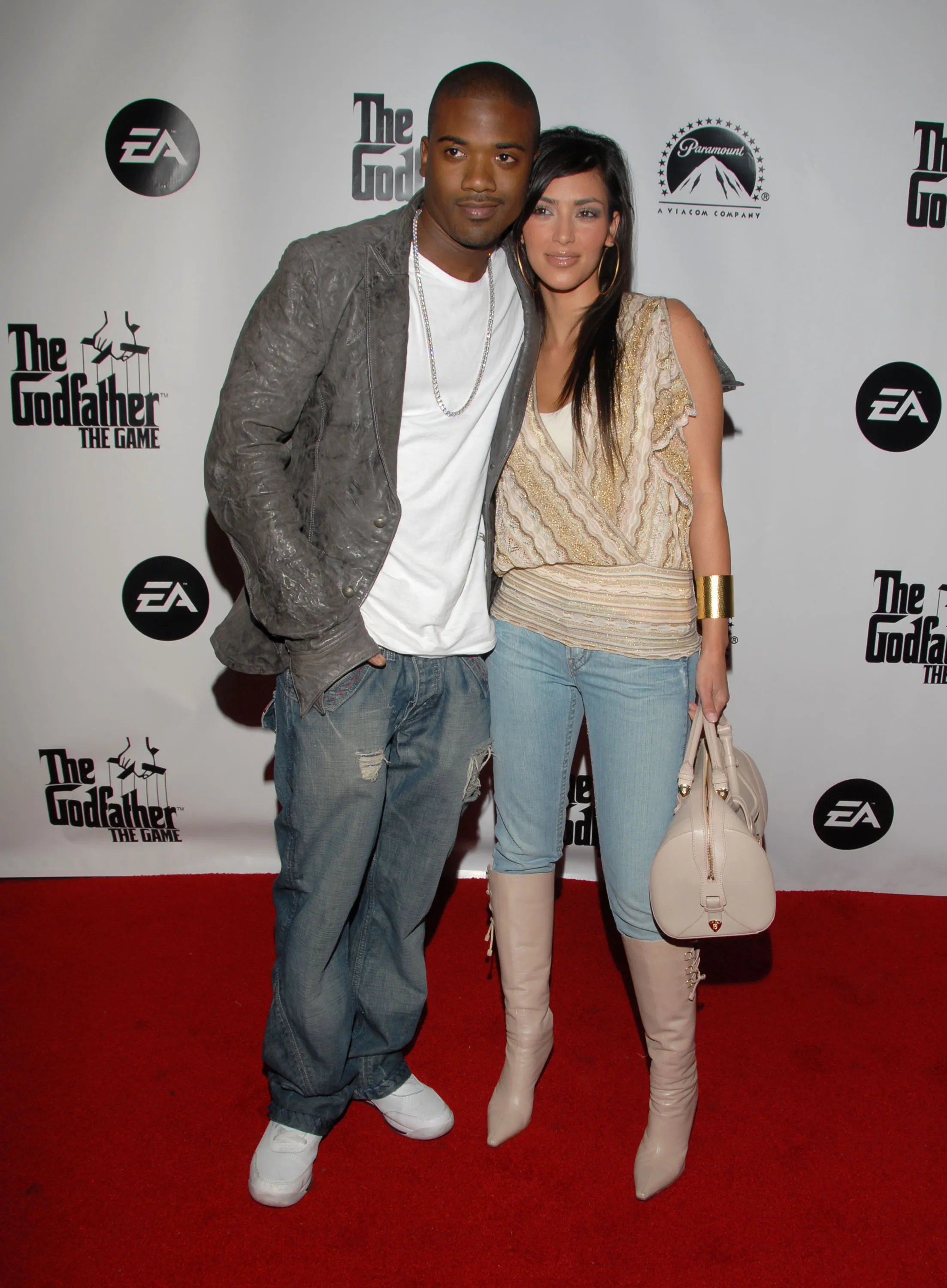 Ray J and Kim Kardashian at
