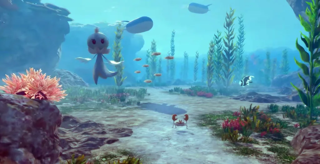 Pokémon Winds and Waves Underwater Map