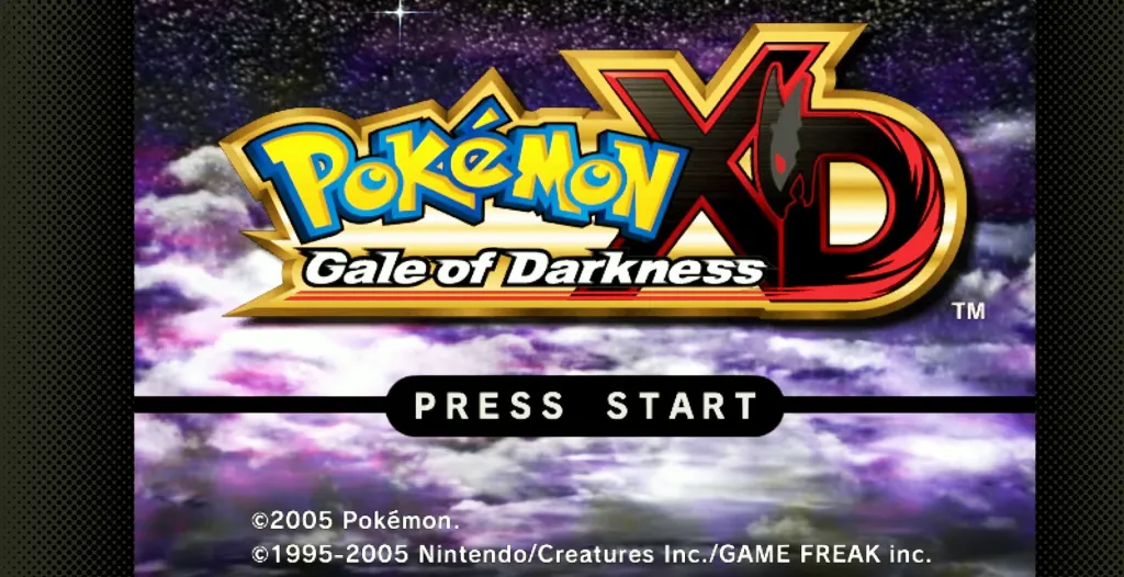 Pokémon XD Gale of Darkness Switch 2 Menu