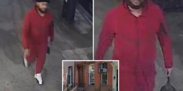 Crimson-clad clown flings shredded Quran at NYC mosque, smears feces on building: cops