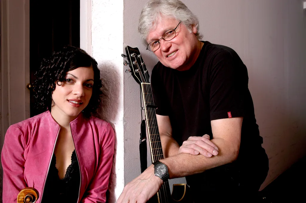 American musicians Carrie Rodriguez and Chip Taylor.